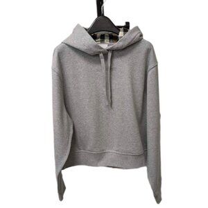 Burberry Women’s Talley Vintage Check Hoodie Grey M